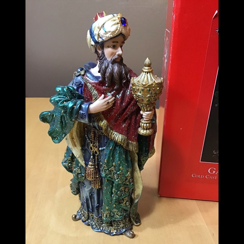 Gaspar Cold Cast Resin Nativity Figurine by Christopher Radko